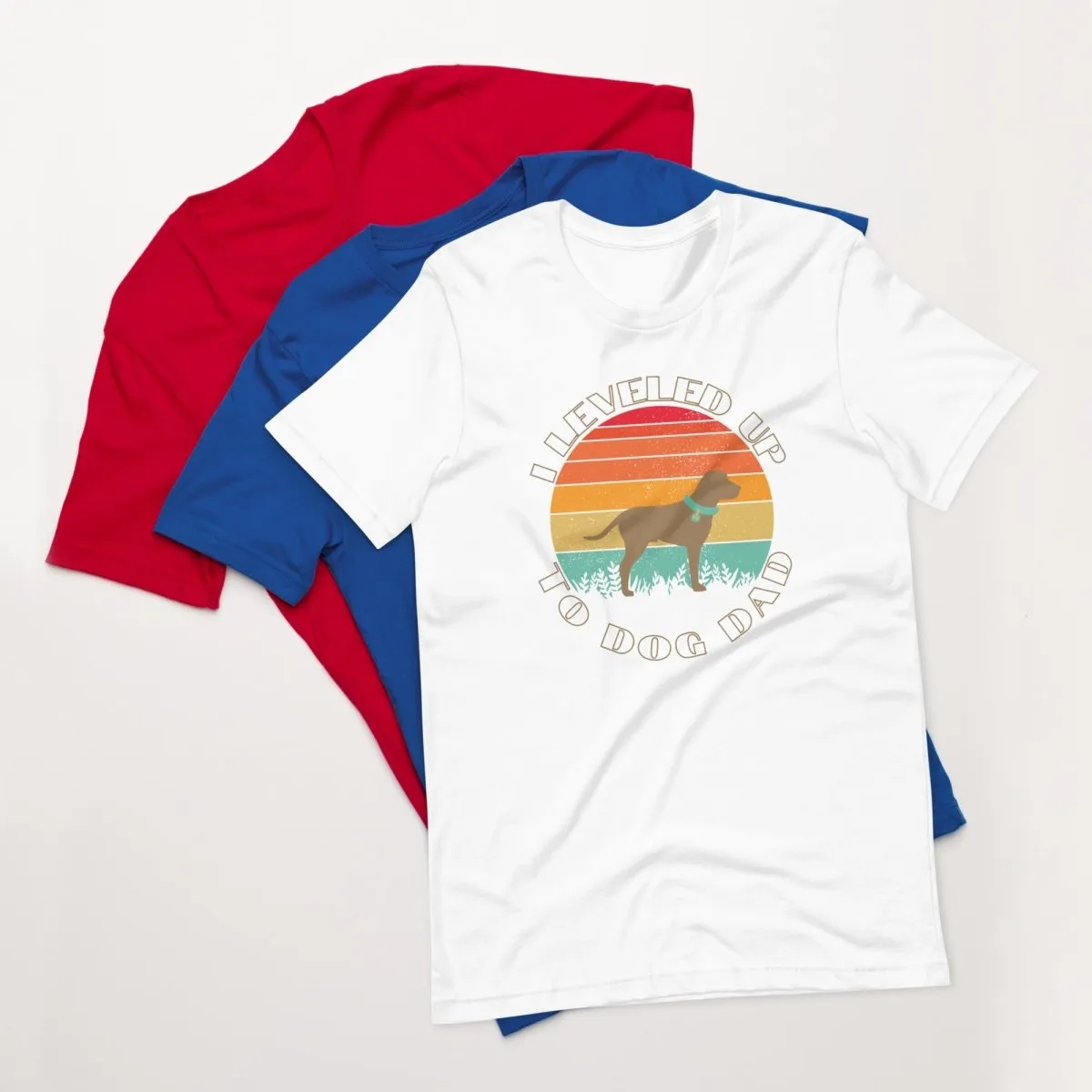 Leveled Up Dog Dad T-Shirt