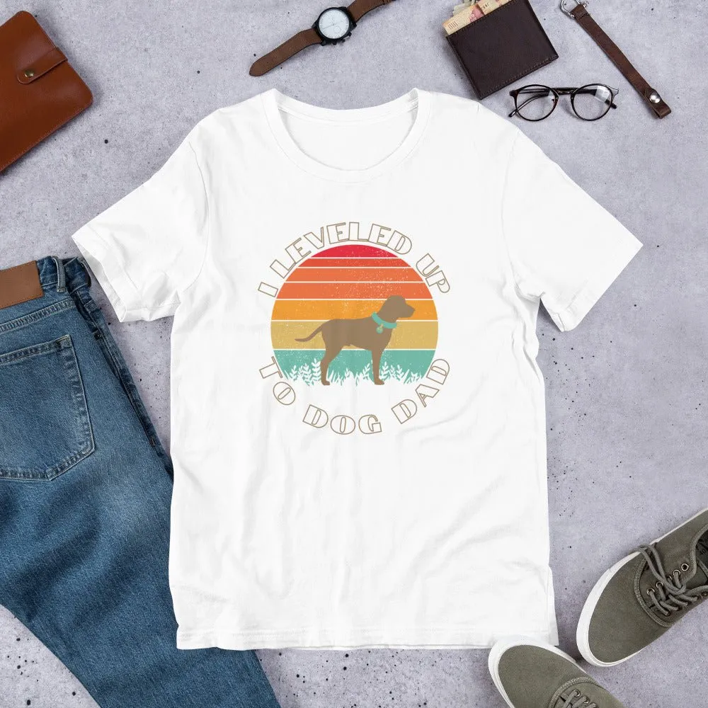 Leveled Up Dog Dad T-Shirt