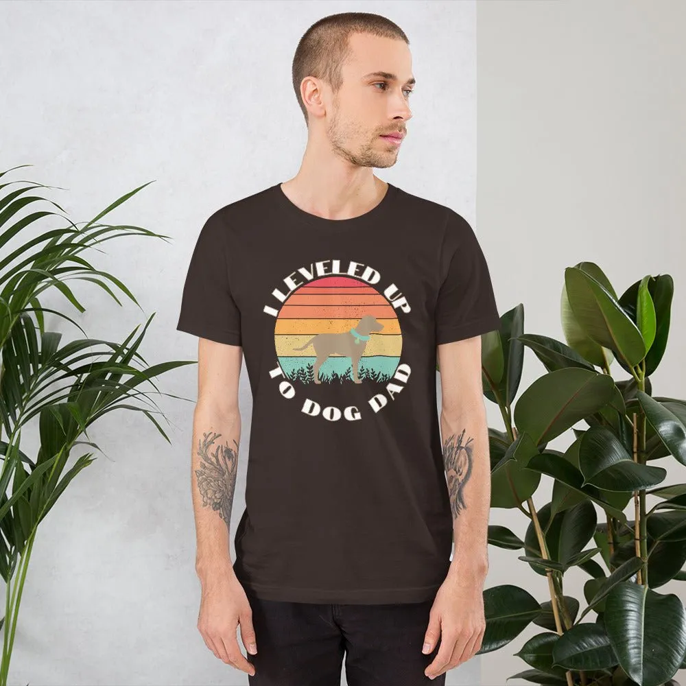 Leveled Up Dog Dad T-Shirt