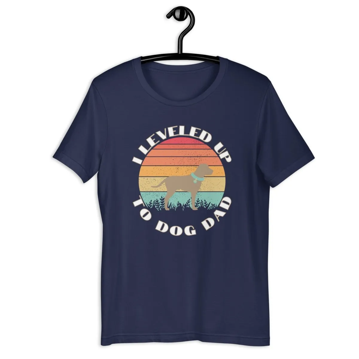 Leveled Up Dog Dad T-Shirt