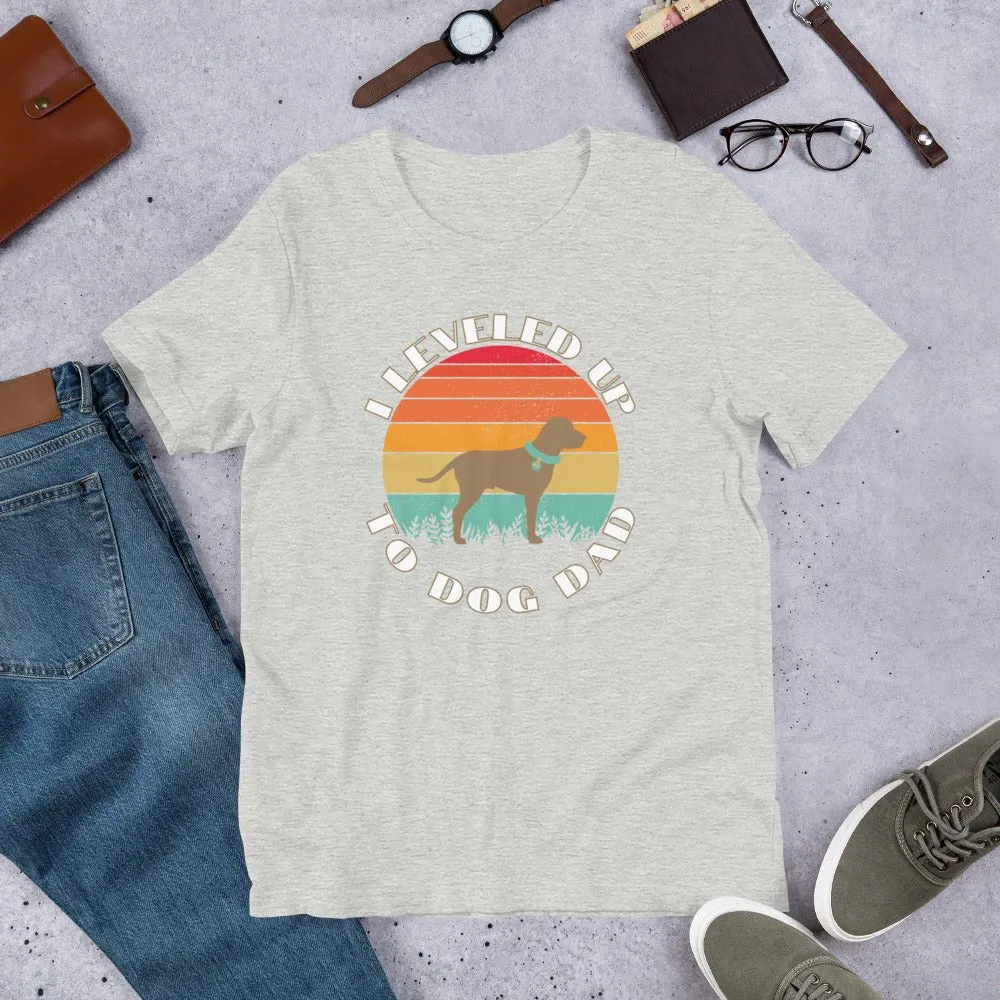 Leveled Up Dog Dad T-Shirt