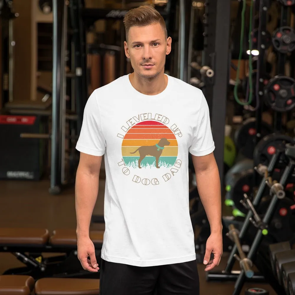 Leveled Up Dog Dad T-Shirt