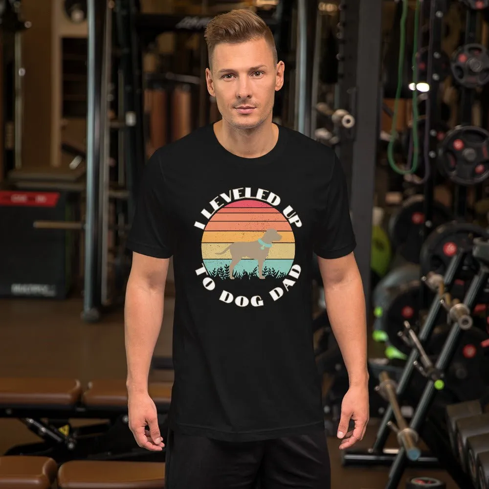 Leveled Up Dog Dad T-Shirt