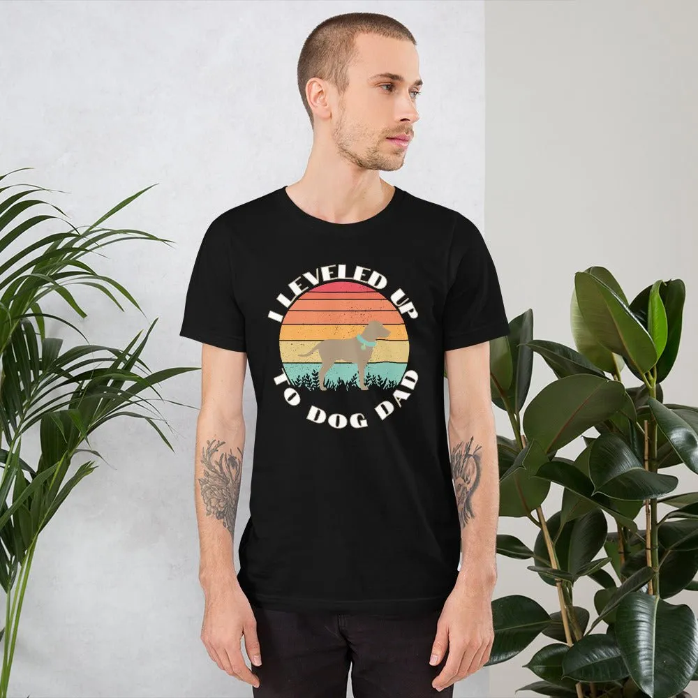 Leveled Up Dog Dad T-Shirt