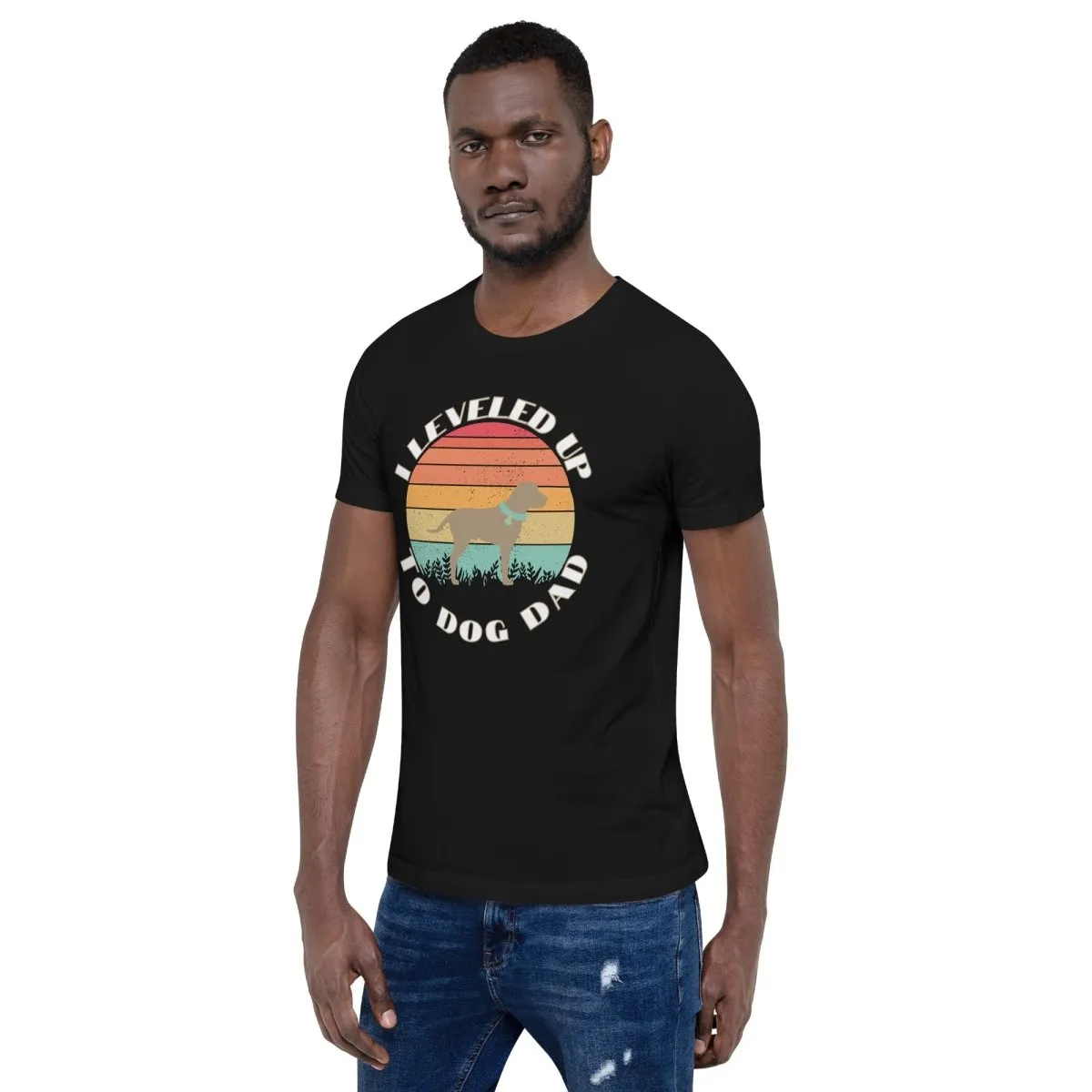 Leveled Up Dog Dad T-Shirt