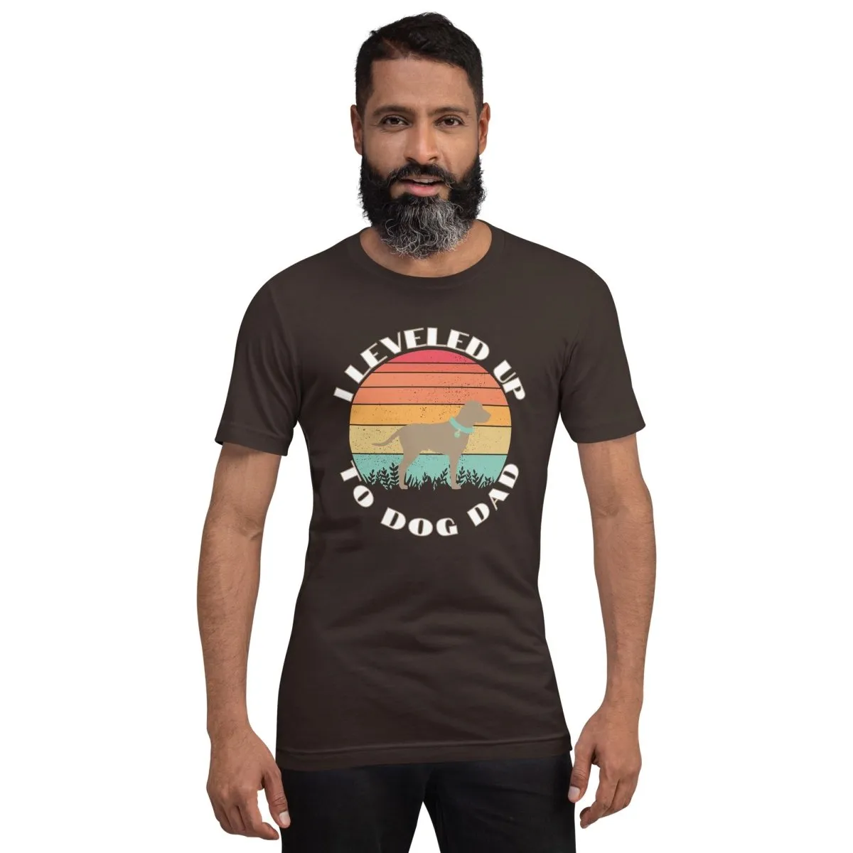 Leveled Up Dog Dad T-Shirt