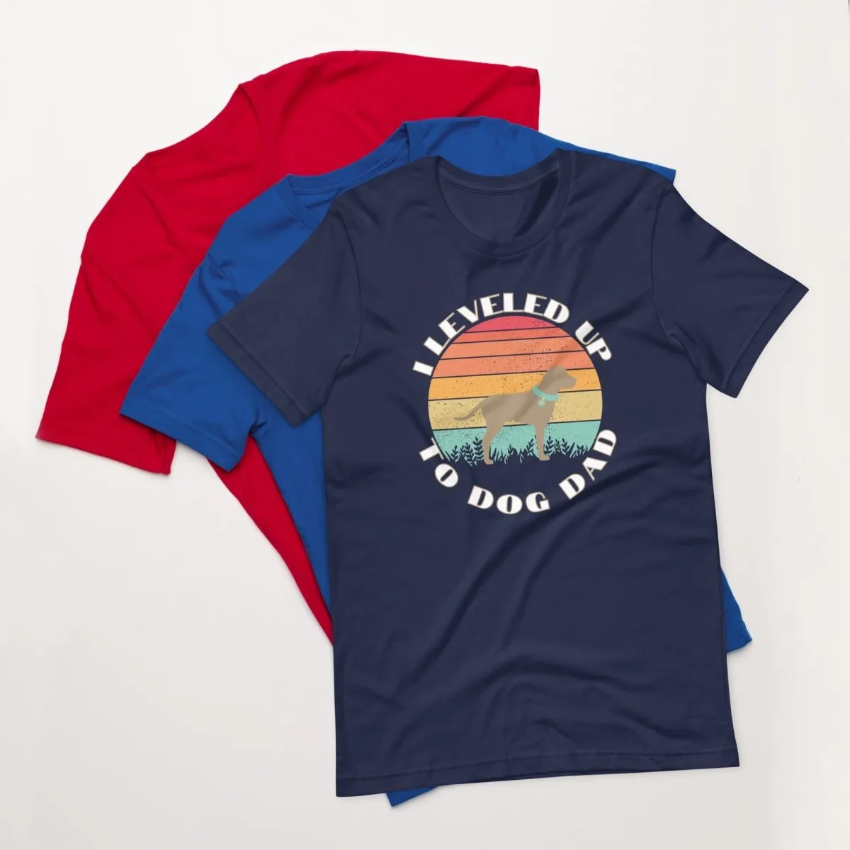 Leveled Up Dog Dad T-Shirt