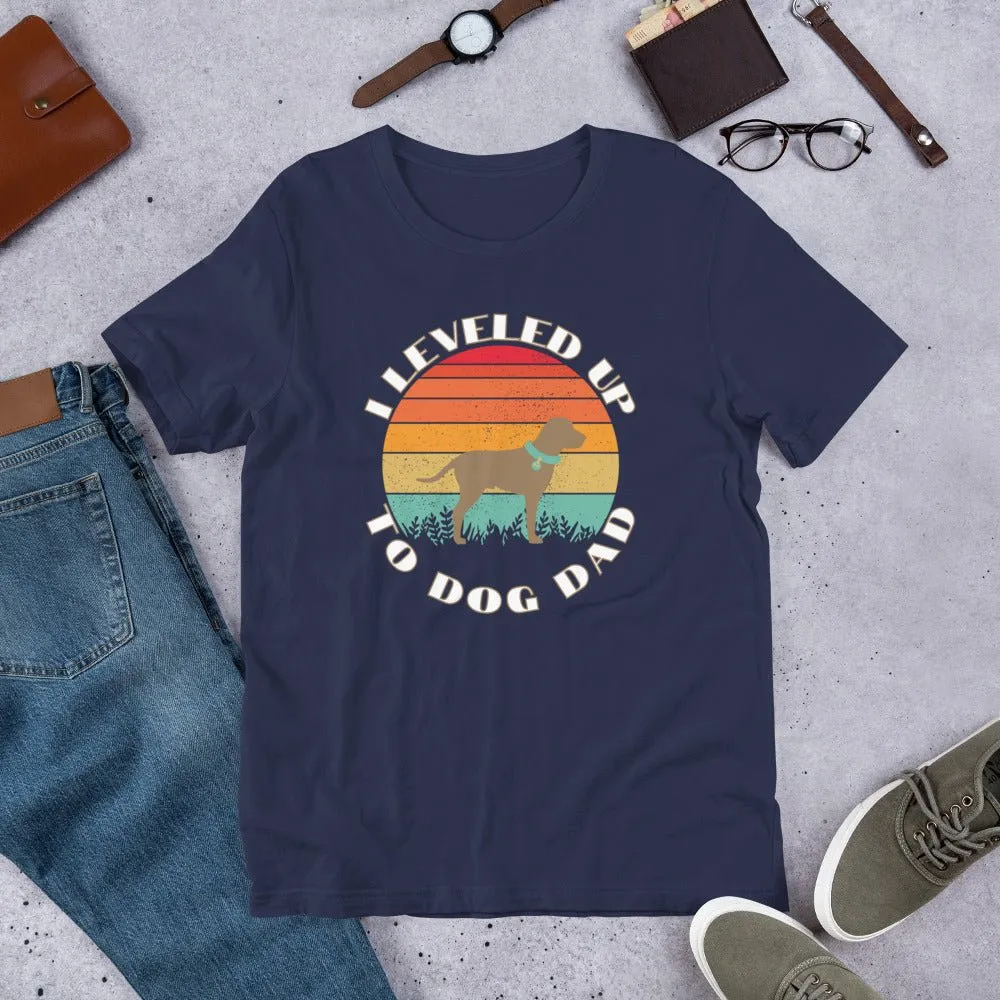 Leveled Up Dog Dad T-Shirt