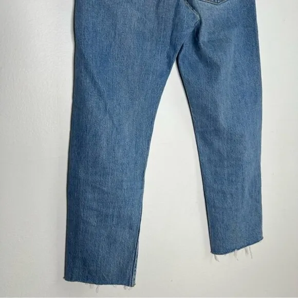 Levi’s Original Wedgie Straight Raw Hem Denim Premium Jeans
