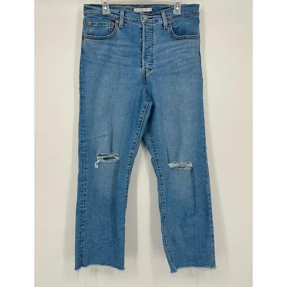 Levi’s ribcage straight ankle jeans size 31