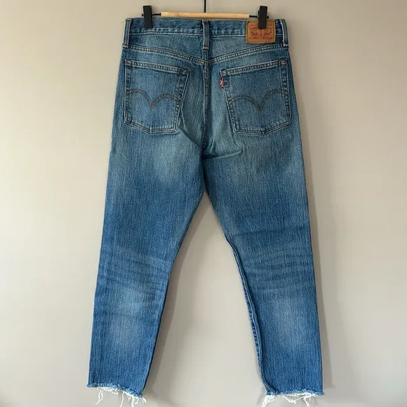 Levi's Wedgie White Oak Cone Denim Blue Denim Jeans Sz 29