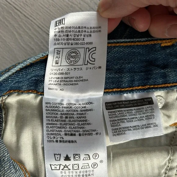 Levi's Wedgie White Oak Cone Denim Blue Denim Jeans Sz 29