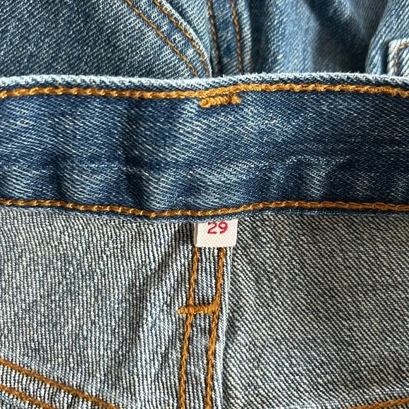 Levi's Wedgie White Oak Cone Denim Blue Denim Jeans Sz 29