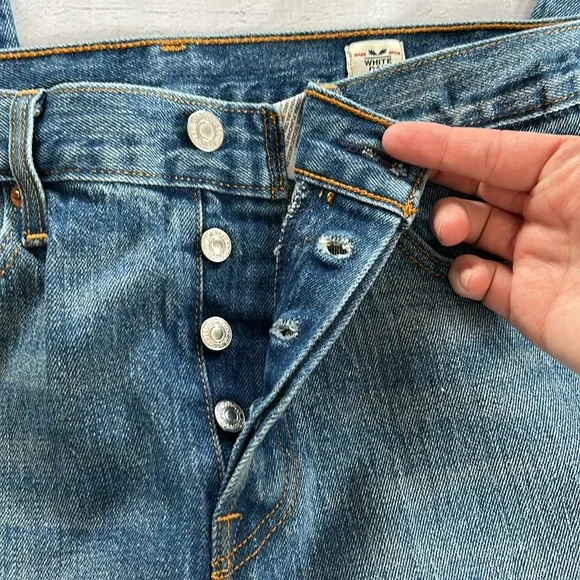 Levi's Wedgie White Oak Cone Denim Blue Denim Jeans Sz 29