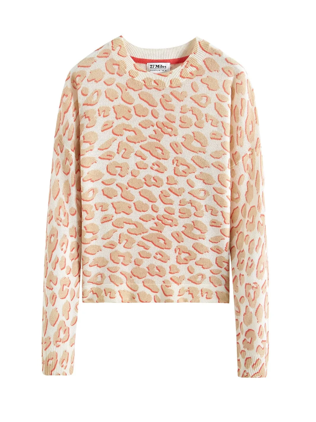 Lorelie Cashmere Leopard Print Sweater