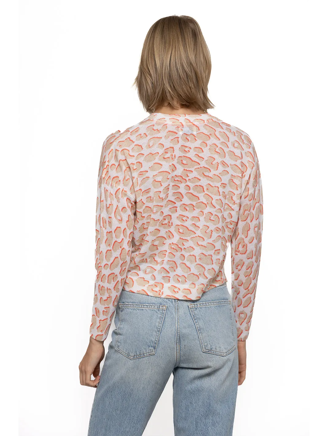 Lorelie Cashmere Leopard Print Sweater