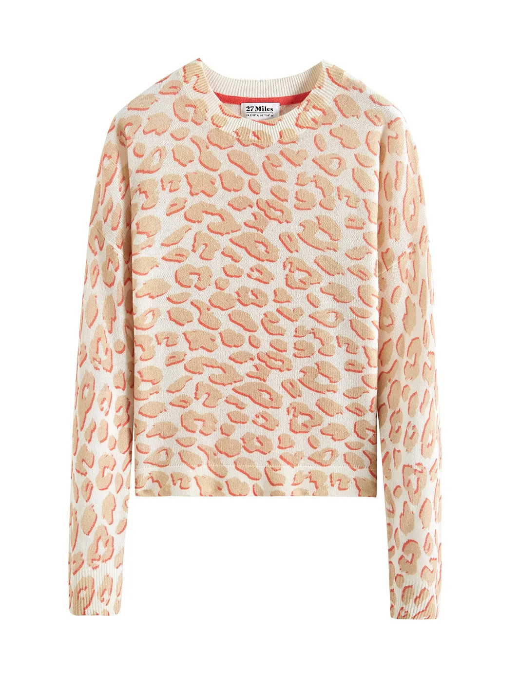 Lorelie Cashmere Leopard Print Sweater