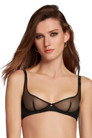 Lucky Demi Cup Plunge Bra - Black