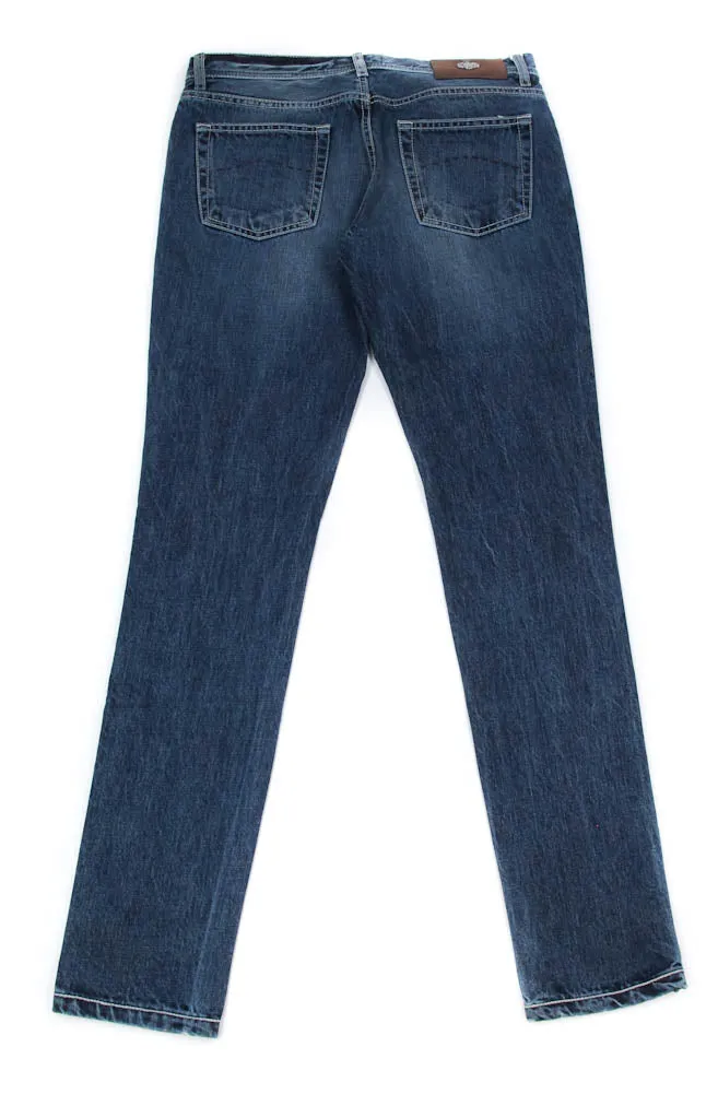 Luigi Borrelli Denim Blue Jeans - Extra Slim - 33 US / 49 EU