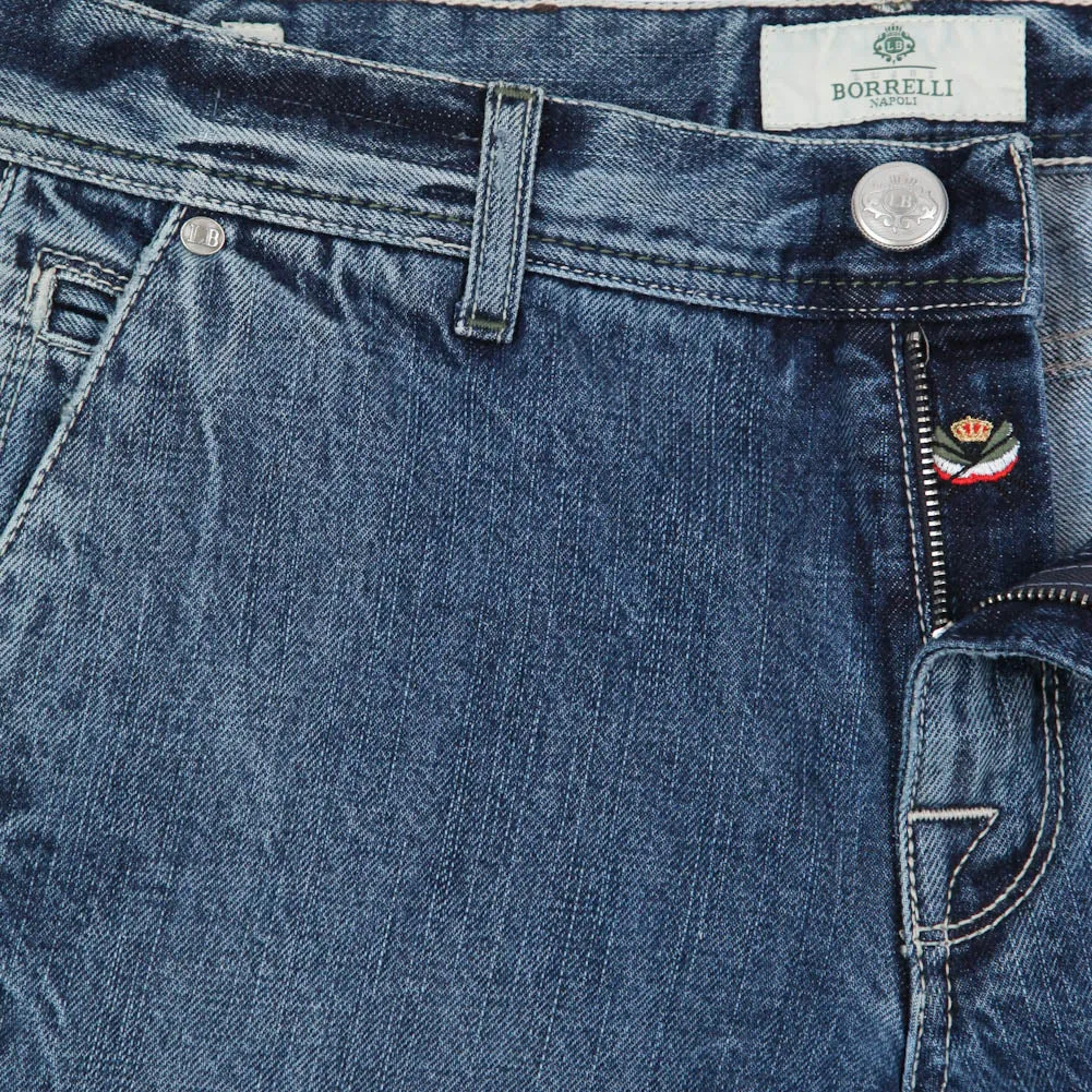 Luigi Borrelli Denim Blue Jeans - Super Slim - 33 US / 49 EU