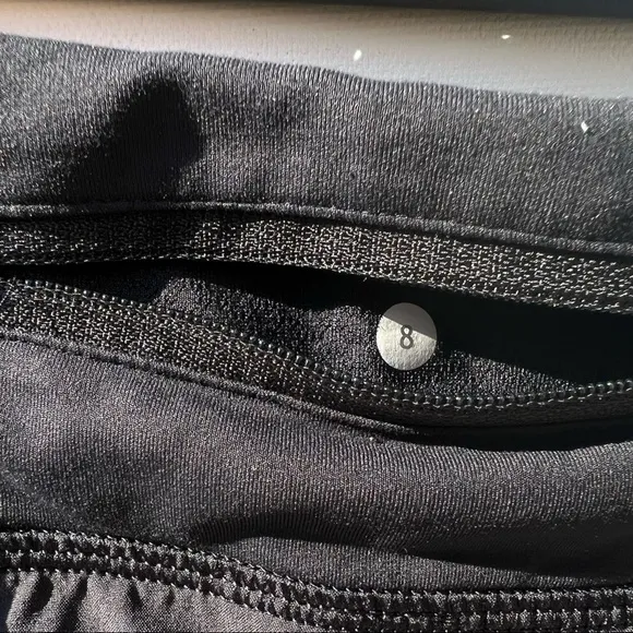 LULULEMON black speed shorts 8