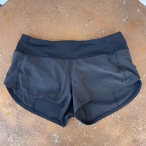 Lululemon hotty hot black shorts sz 6