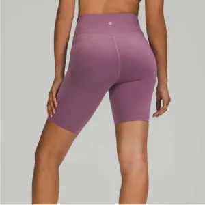 Lululemon Invigorate High Rise Short 8&quot; Grape Mauve