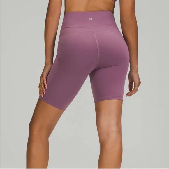 Lululemon Invigorate High Rise Short 8&quot; Grape Mauve