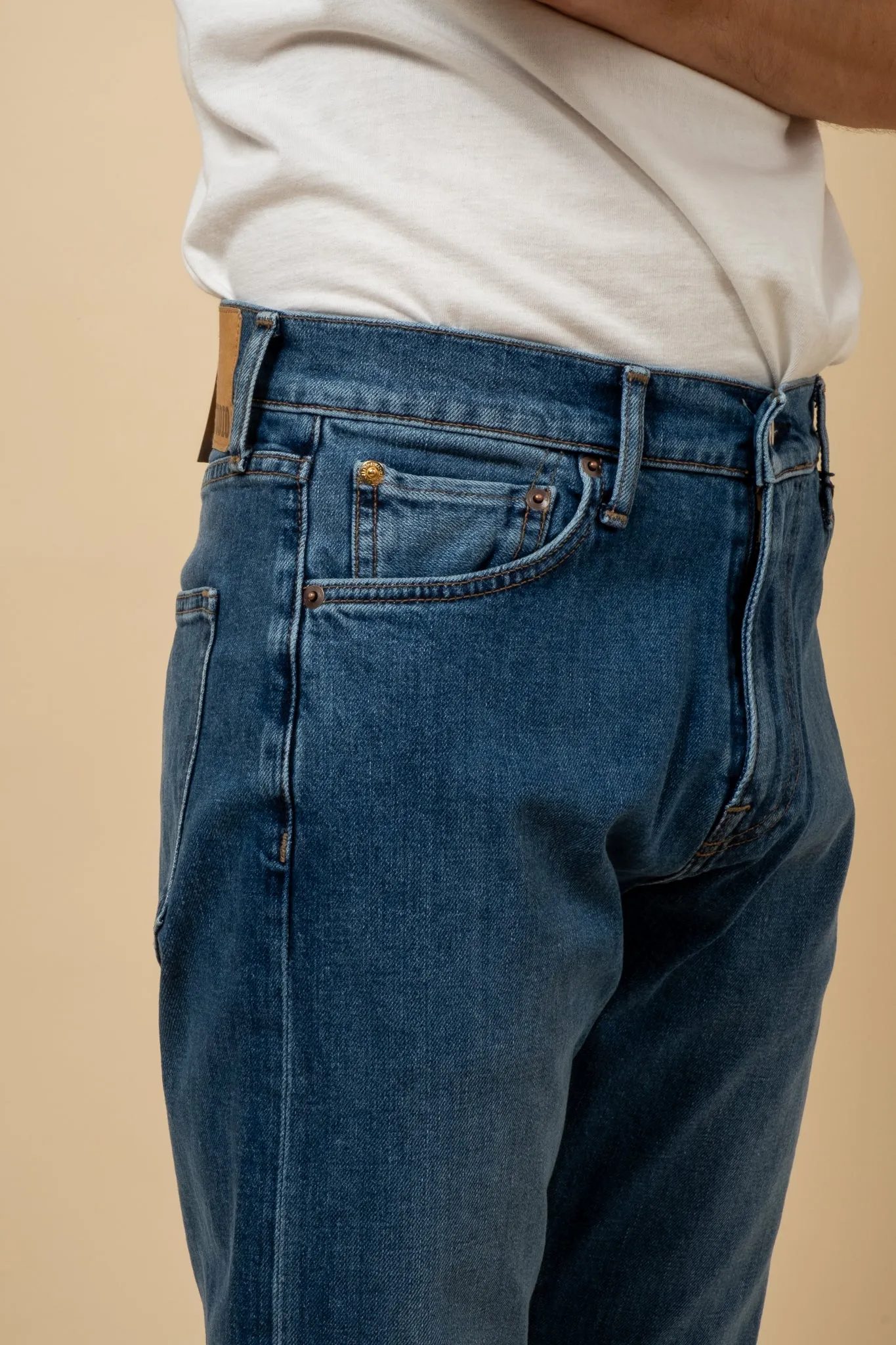 M8 Comfort Organic Indigo - Washed Blue