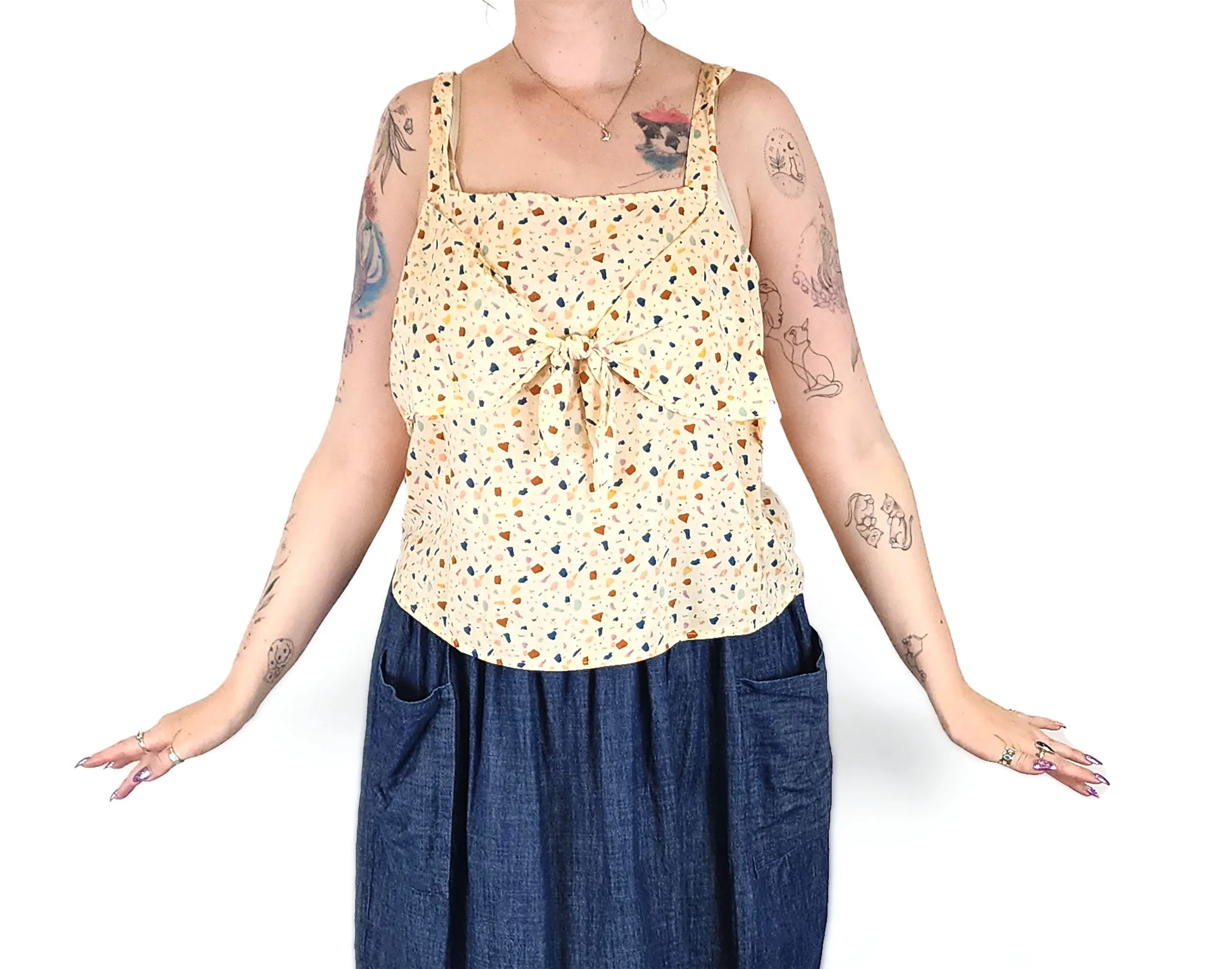 Madewell colourful top size 12