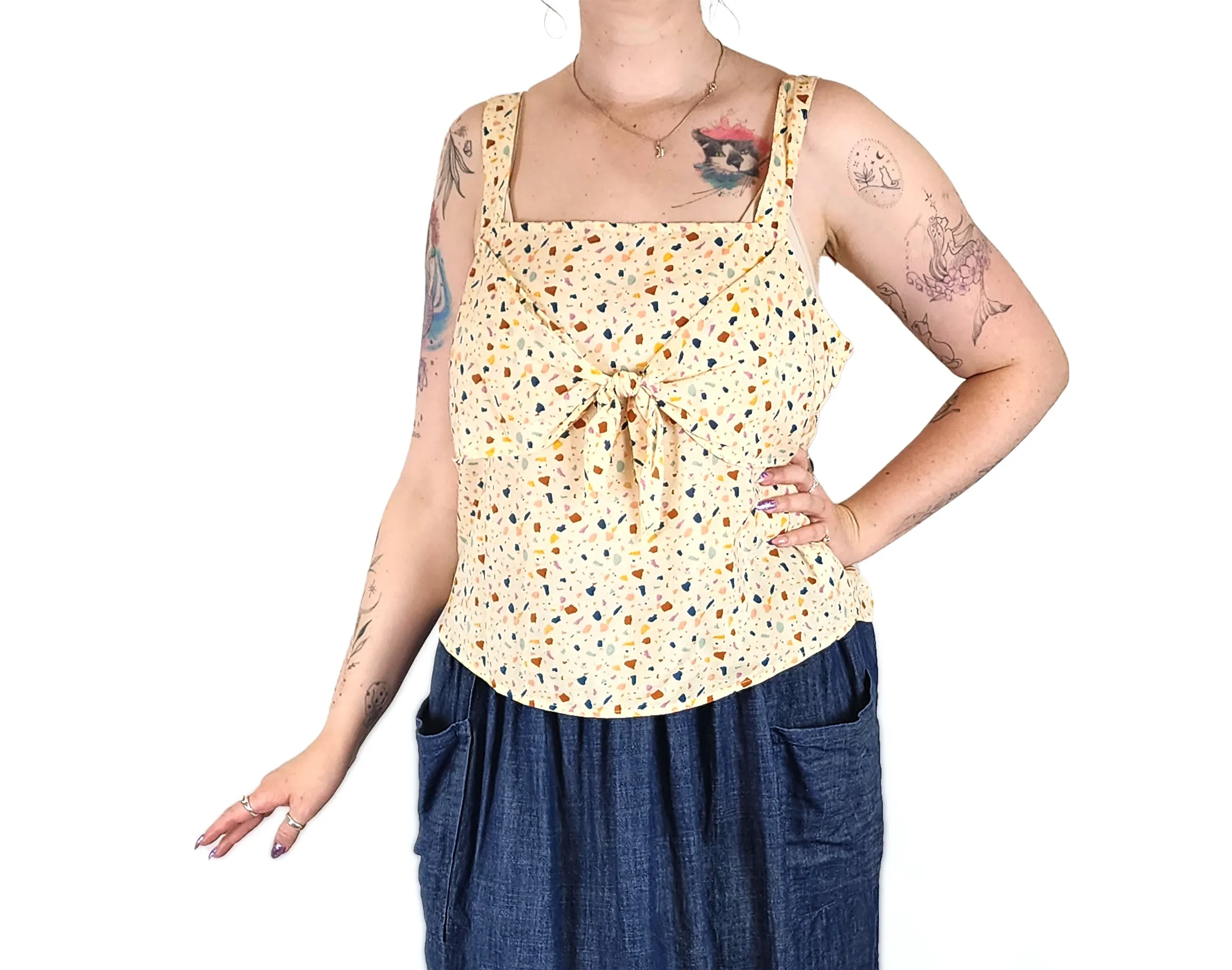 Madewell colourful top size 12