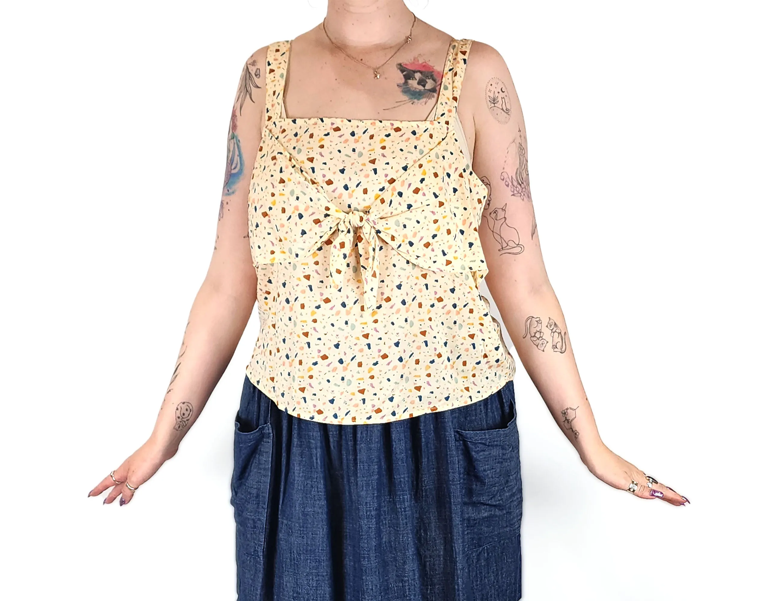 Madewell colourful top size 12