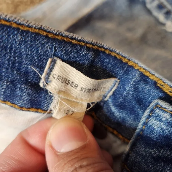 Madewell Cruiser Straight Jeans Two Tone Size 27