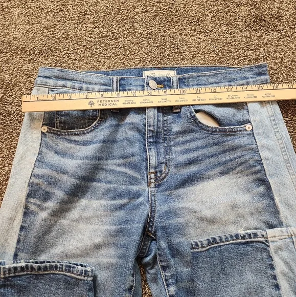Madewell Cruiser Straight Jeans Two Tone Size 27