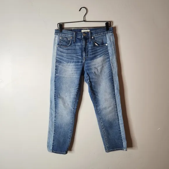 Madewell Cruiser Straight Jeans Two Tone Size 27