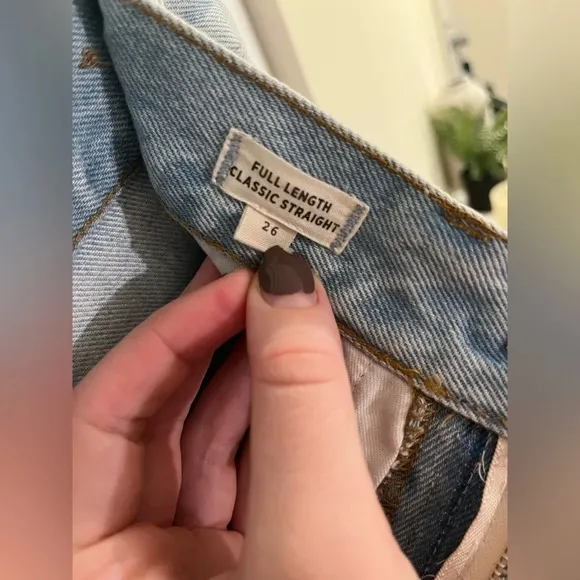 Madewell Full Length Classic straight jeans
