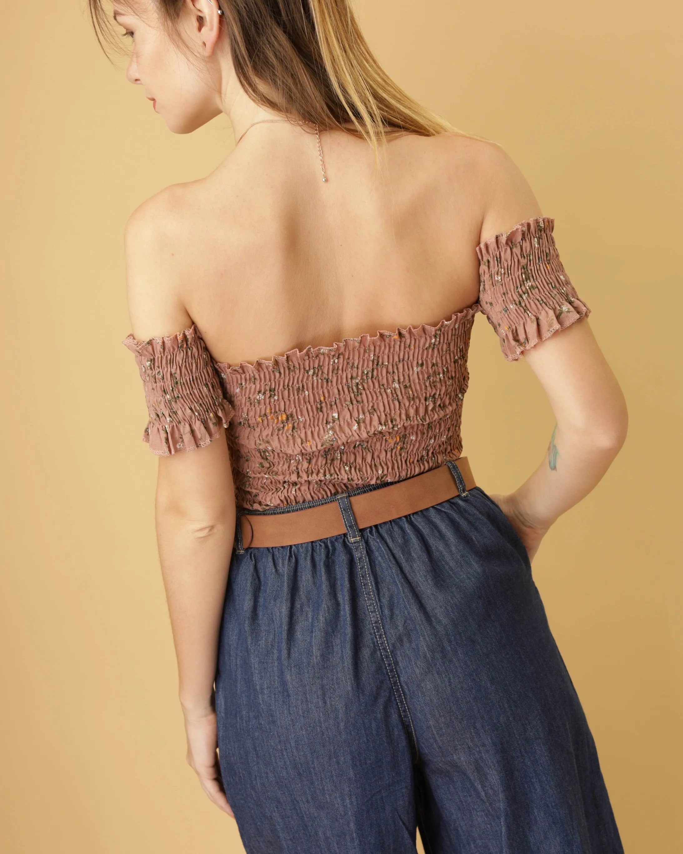 MANGO Wide Leg Denim Cullotes in Dark Blue (Overrun)