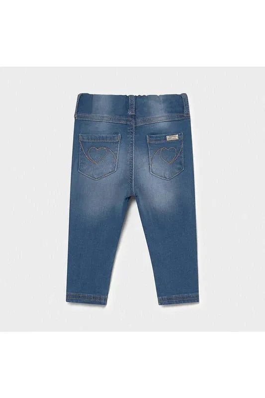 Mayoral Baby Girl Denim Jeggings : Size 6M to 24m
