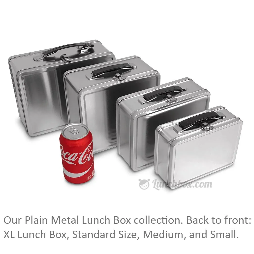 Medium Plain Metal Lunch Box
