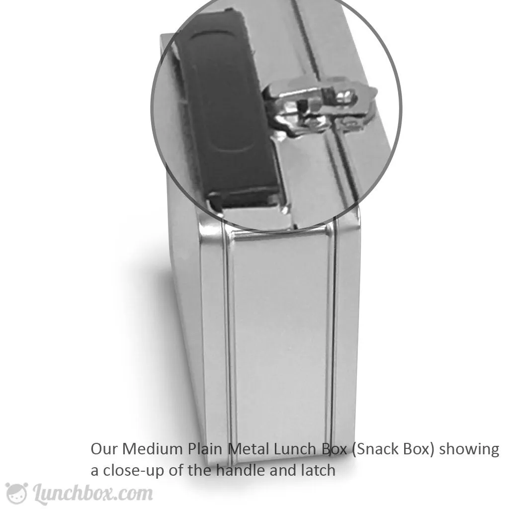 Medium Plain Metal Lunch Box