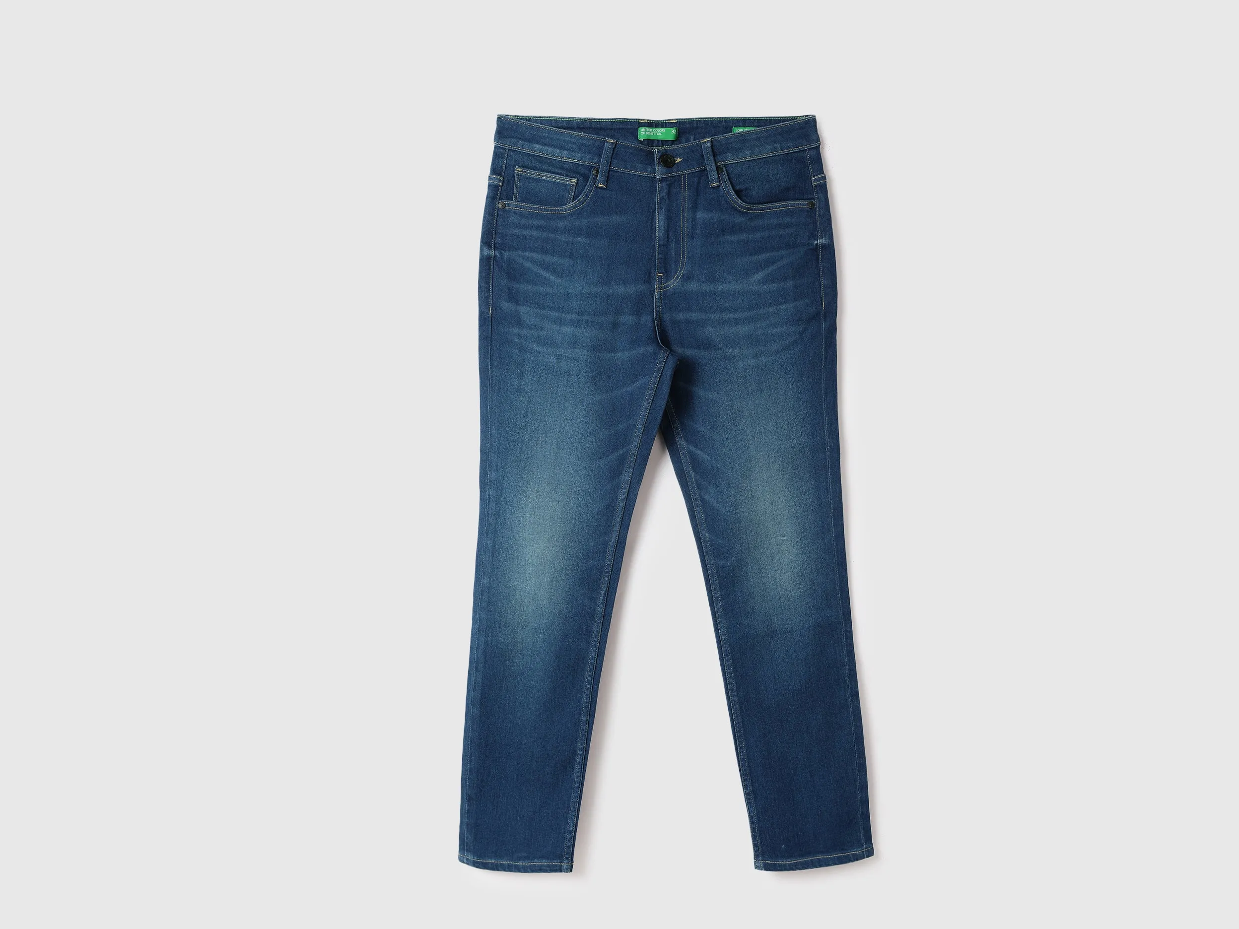 Men Solid Low Crotch Jeans