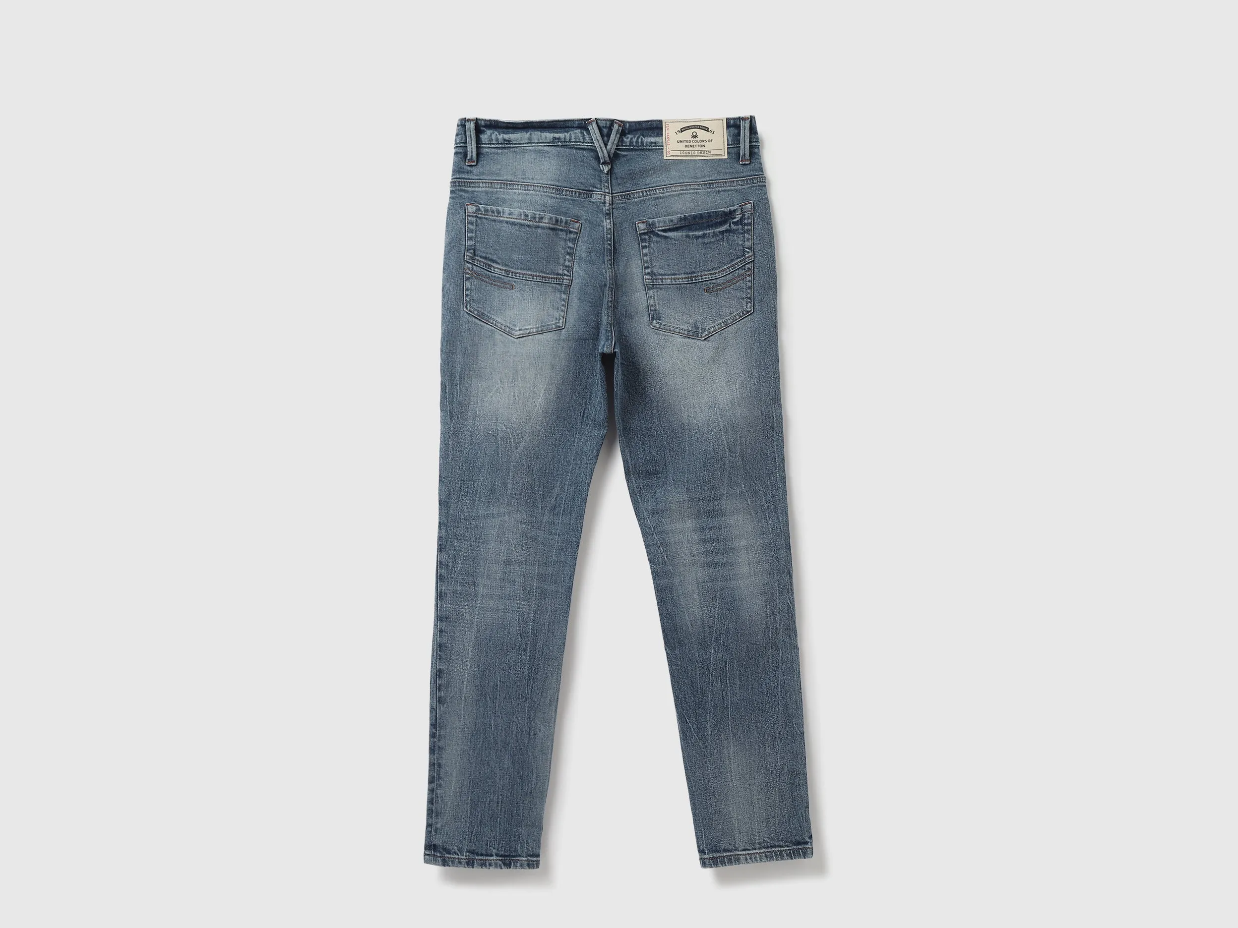 Men Solid Low Crotch Jeans
