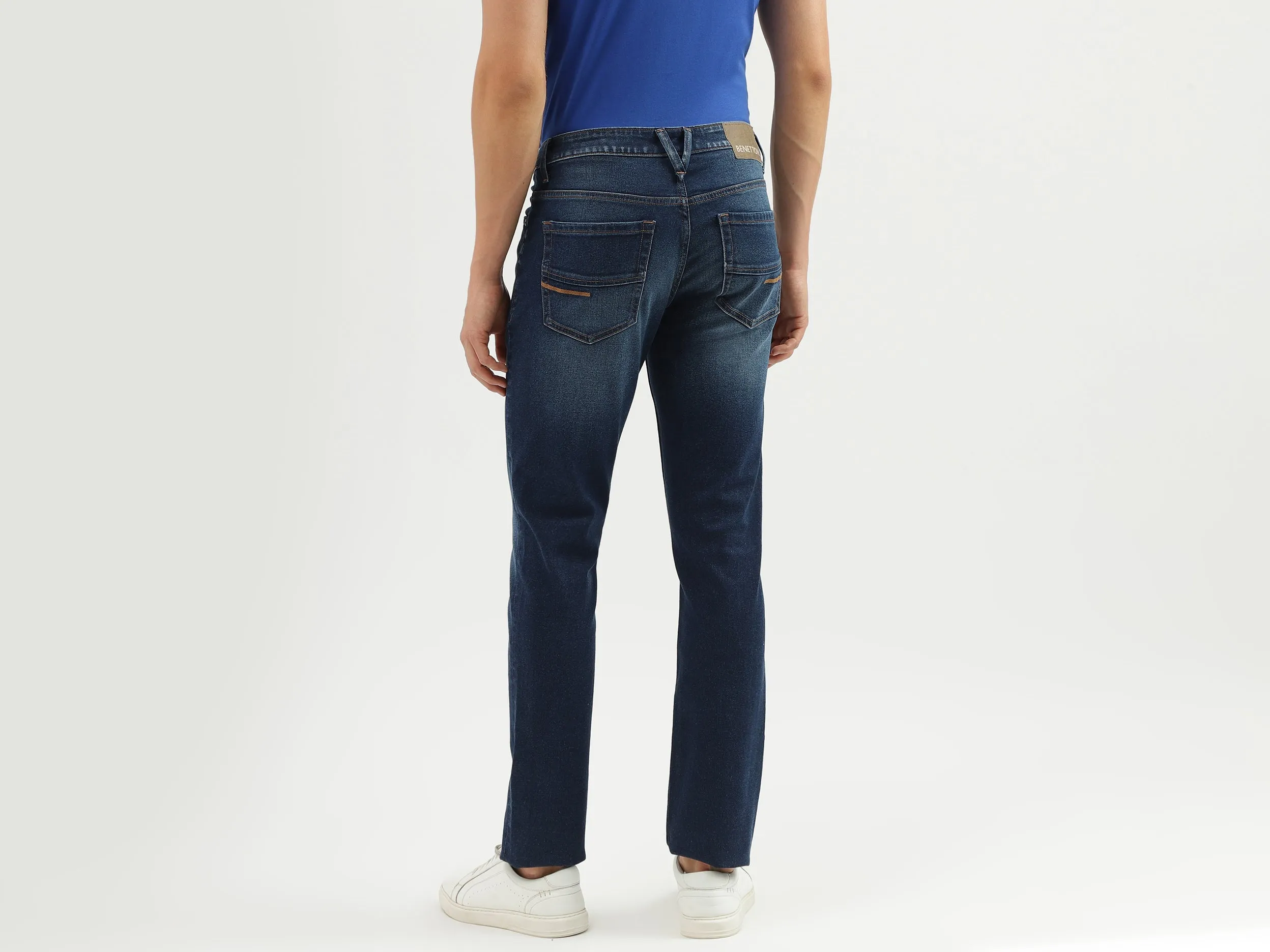 Men's Solid Slim Straight Jeans