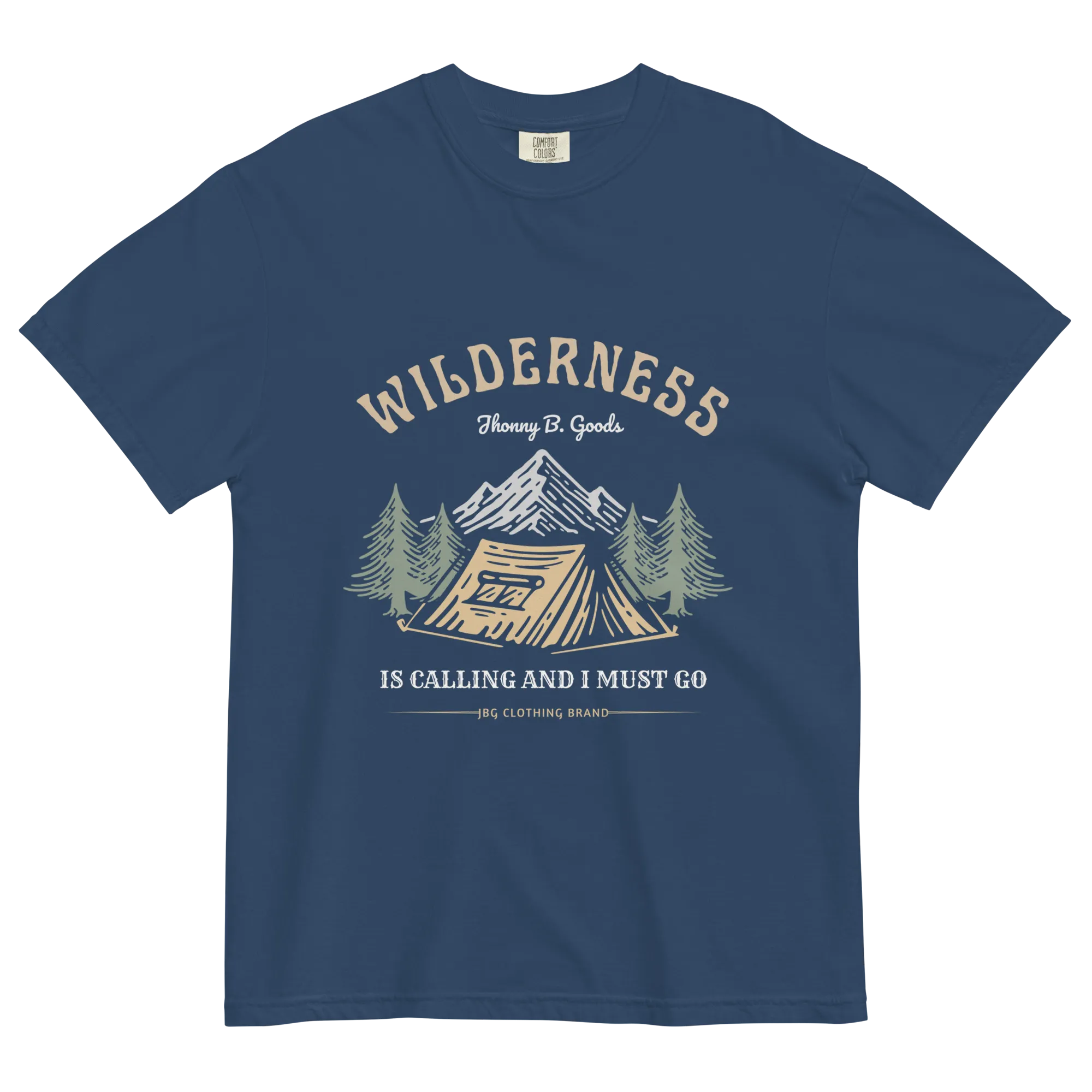 Men's Wilderness Is Calling garment-dyed heavyweight t-shirt