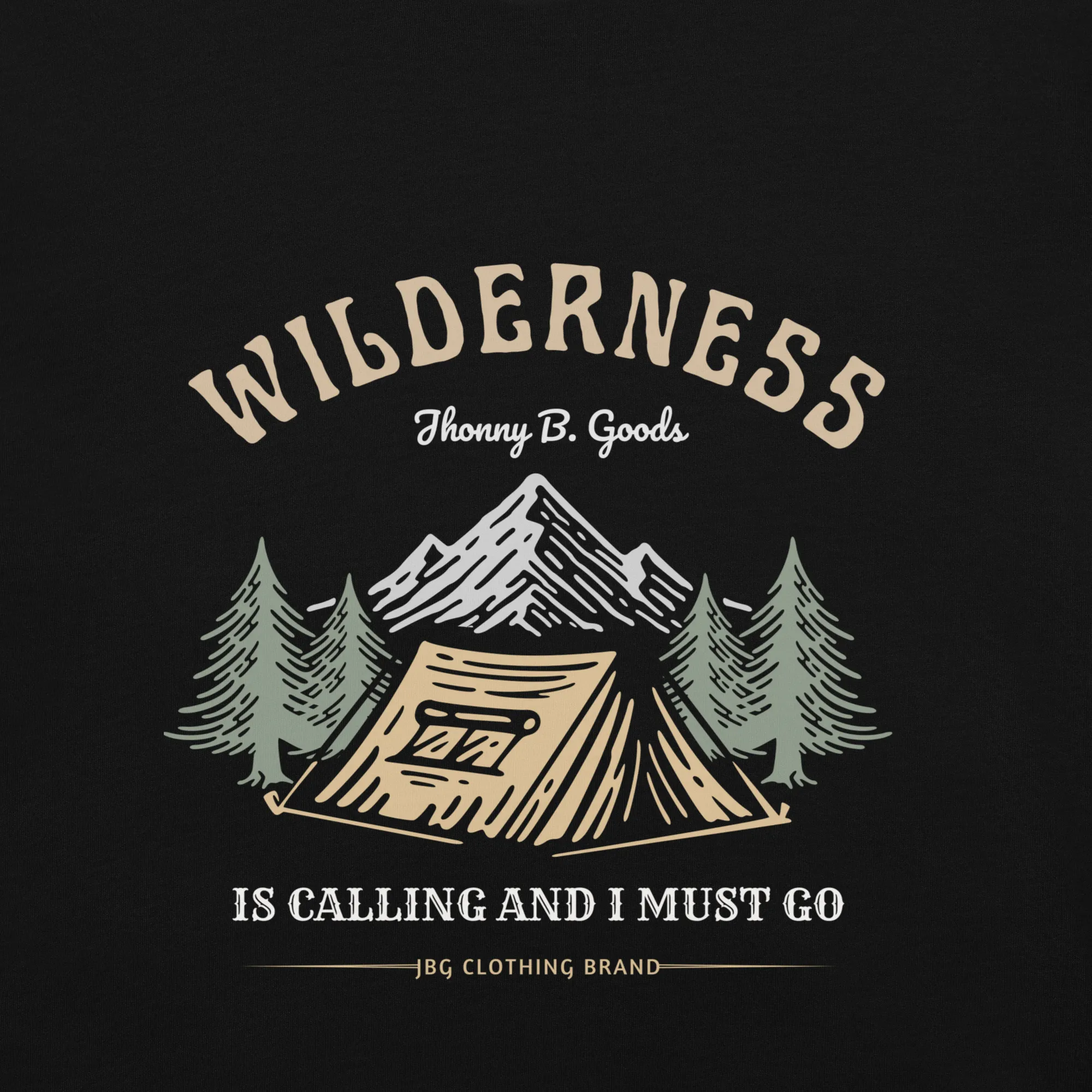 Men's Wilderness Is Calling garment-dyed heavyweight t-shirt
