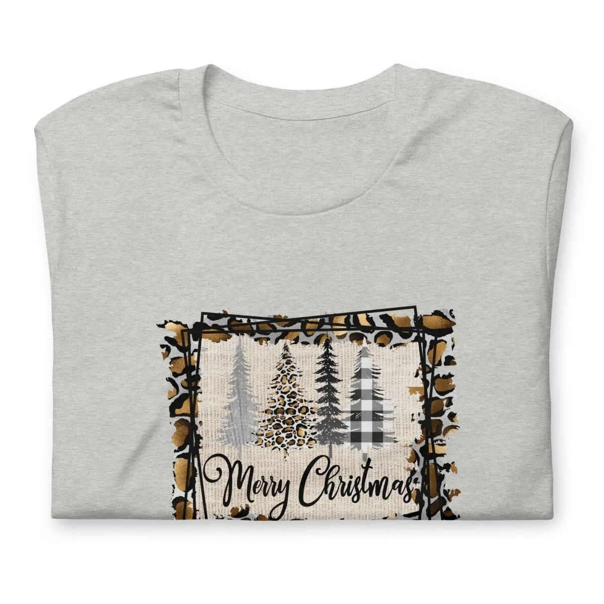 Merry Christmas Leopard Trees T-Shirt