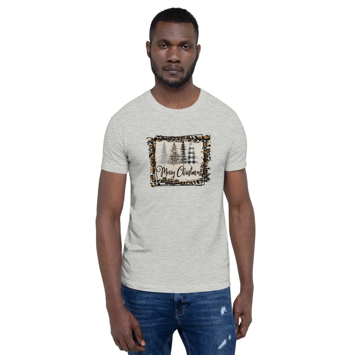 Merry Christmas Leopard Trees T-Shirt