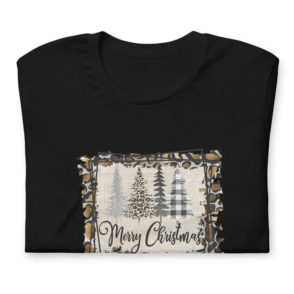 Merry Christmas Leopard Trees T-Shirt