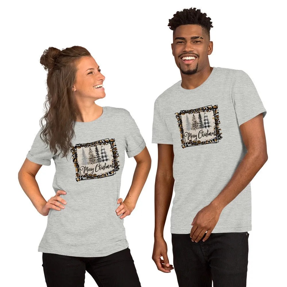 Merry Christmas Leopard Trees T-Shirt