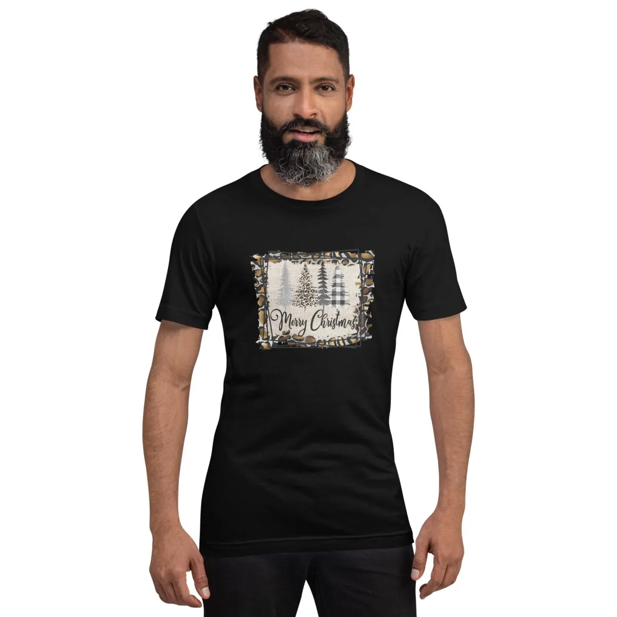 Merry Christmas Leopard Trees T-Shirt